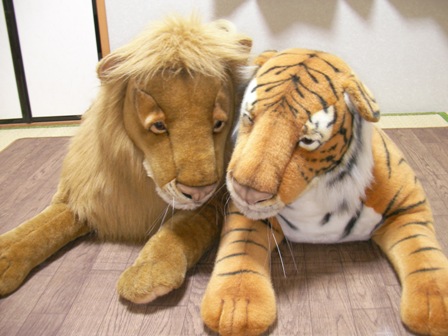ライオンさんとトラ子さん